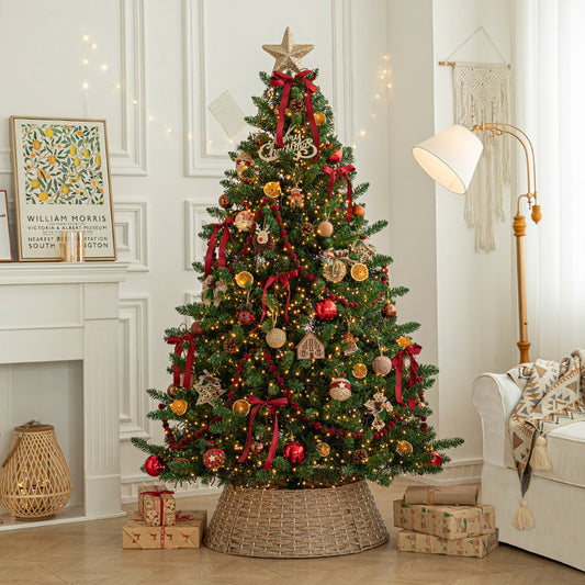 Cross-Border New Luxury Large Christmas Tree Package Tree Glowing Floor Ornament Mall Home Christmas Decorations