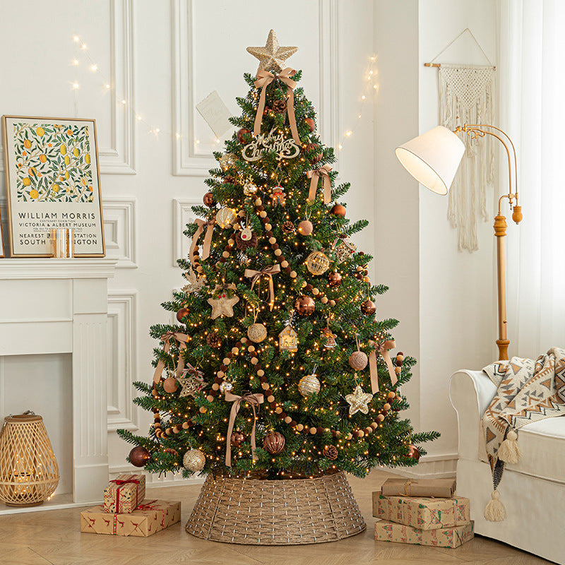 Cross-Border New Luxury Large Christmas Tree Package Tree Glowing Floor Ornament Mall Home Christmas Decorations 