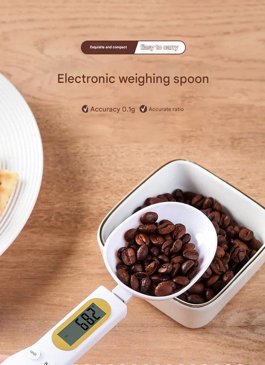 Kitchen Spoon Scale Baking Weighing Baby Milk Powder Infant Food Scale Household Measuring Spoon Detachable Head High Precision 